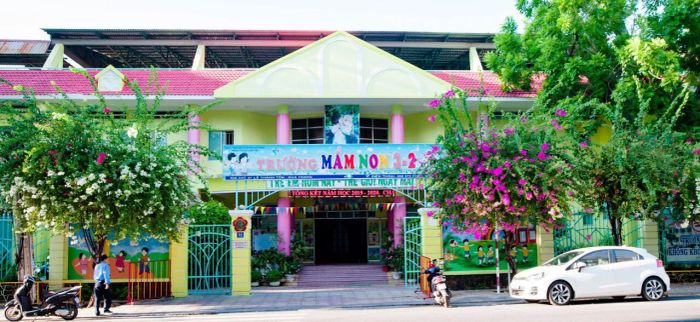 Hình ảnh đầu tiên về Trường Mầm non 3 tháng 2 - Khuôn viên xanh rộng 2.616,5m² với cơ sở vật chất hiện đại đạt chuẩn quốc gia
