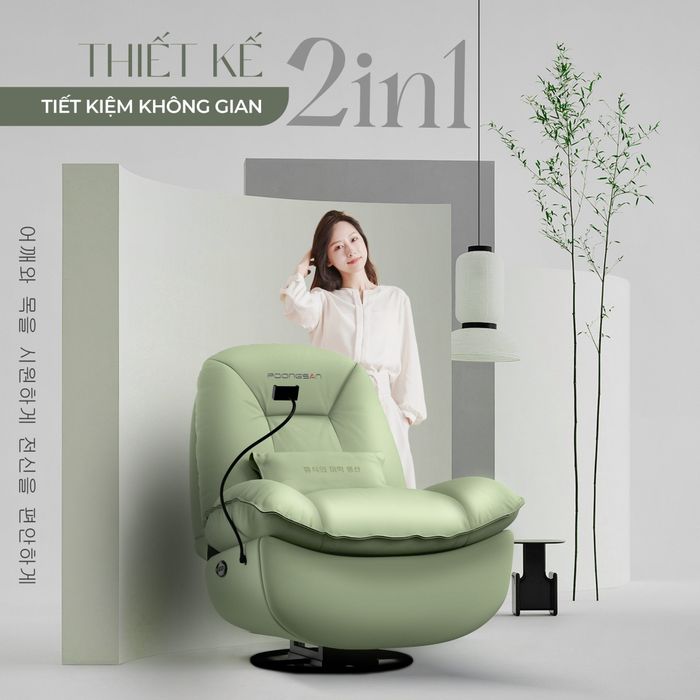 Không gian trưng bày ghế massage Poongsan cao cấp
