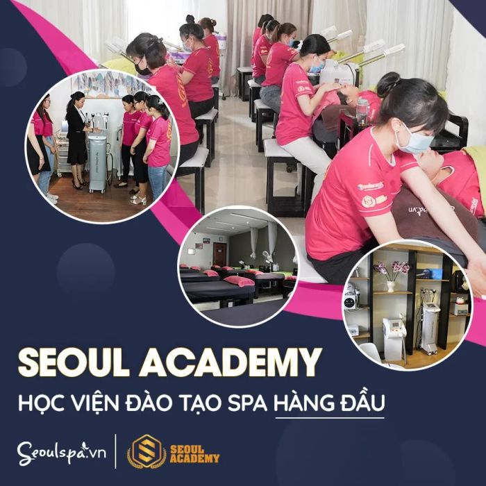 Học viên thực hành cùng chuyên gia tại SeoulSpa.Vn