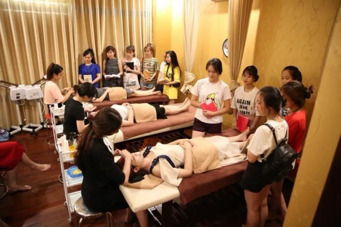 Hình ảnh thực tế về không gian đào tạo tại Spa Lily Nguyễn