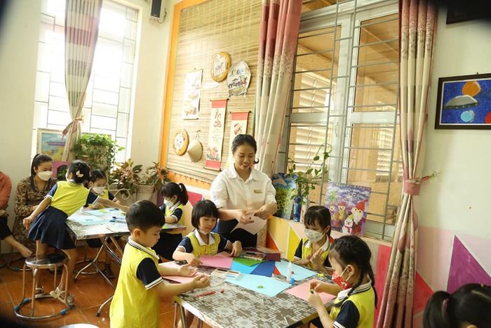 Hình ảnh khuôn viên xanh - sạch - đẹp tại Trường Mầm non Hoa Mai