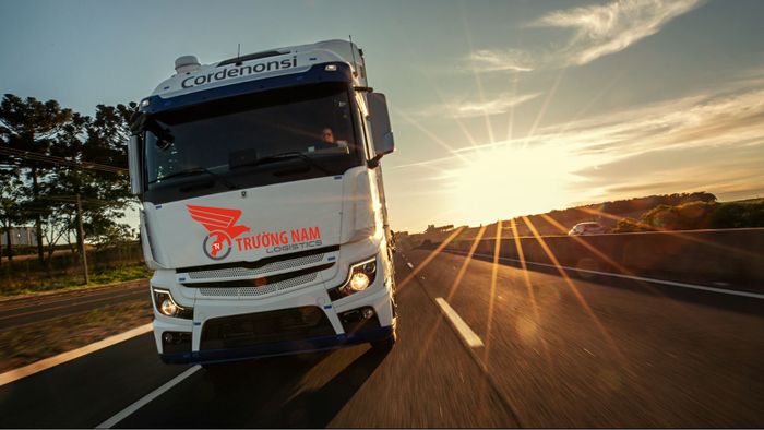 Hình ảnh đội xe vận tải Trường Nam Logistics