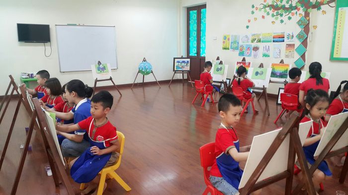Hình ảnh không gian học tập tại Trường Mầm non Hoa Sen
