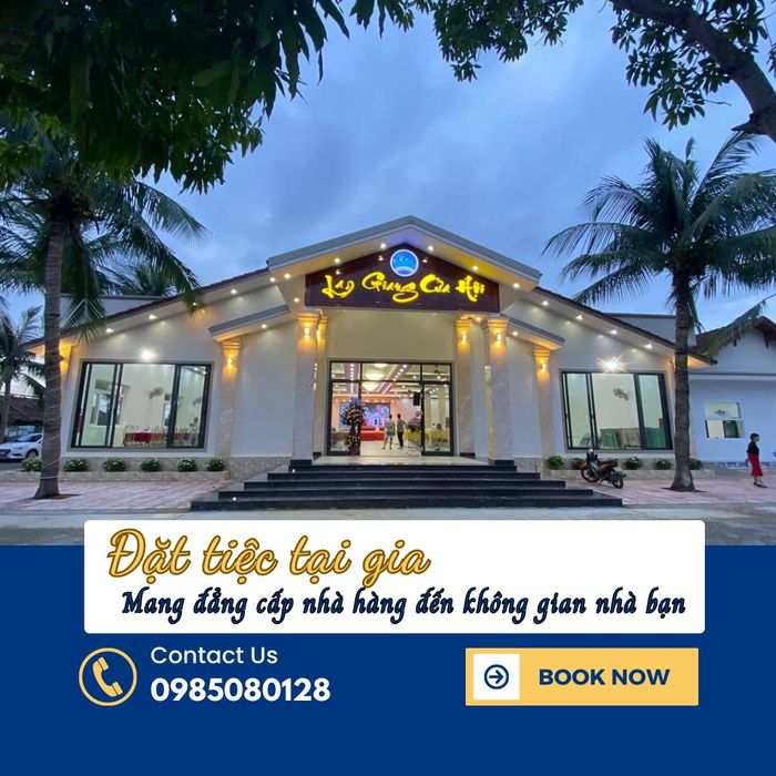 Không gian ẩm thực sang trọng tại Nhà Hàng Lam Giang Cửa Hội