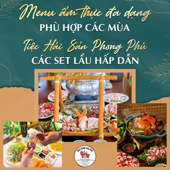 Góc ẩm thực đầy phong cách tại Vua Cua Cửa Lò