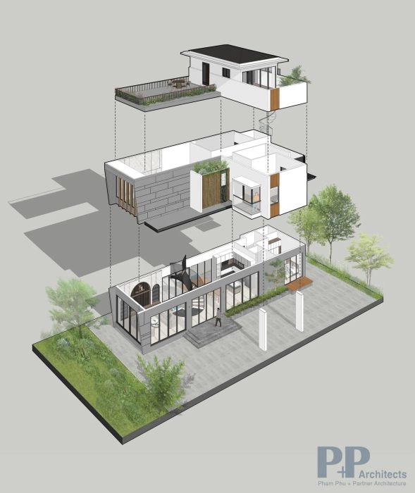 Hình ảnh thiết kế ấn tượng của Kiến Trúc PP