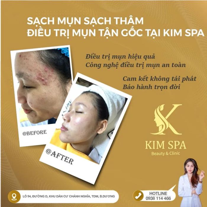 Không gian sang trọng và chuyên nghiệp tại KIM Beauty Spa