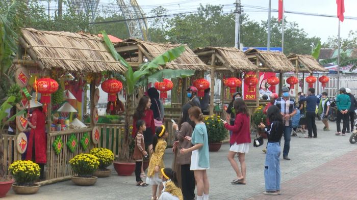 Hình ảnh minh họa: Phiên chợ Tết miền quê