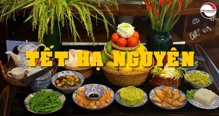 Hình ảnh minh họa mâm lễ cúng Tết Hạ Nguyên (Nguồn: Internet)