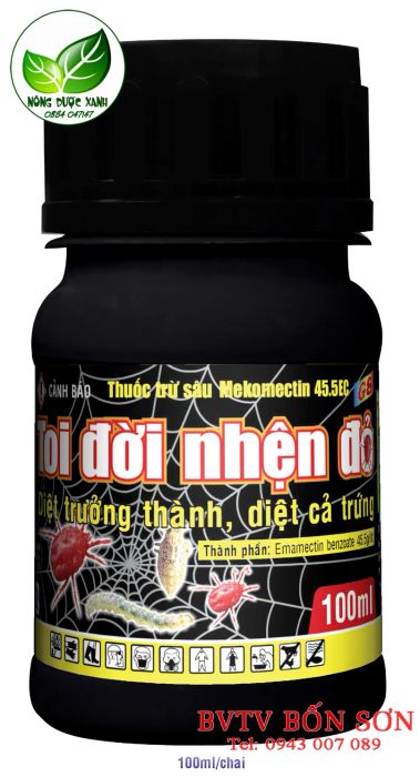 Hình ảnh thuốc trừ sâu sinh học Toi Đời Nhện Đỏ