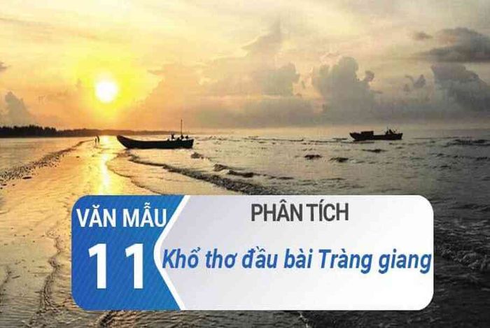 'Tràng Giang' mở ra với hình ảnh một không gian mênh mang, bao la, nơi sóng nước nối tiếp không dứt. Câu thơ 'Sóng gợn tràng giang buồn điệp điệp' không chỉ vẽ nên hình ảnh dòng sông mênh mông mà còn gợi lên một nỗi buồn vô tận, kéo dài mãi mãi như những làn sóng vỗ về. Huy Cận đã sử dụng từ 'tràng giang' thay vì 'trường giang', tạo nên một âm thanh, một âm điệu ngân vang, tăng cường cảm giác về không gian rộng lớn và nỗi buồn trải dài vô tận. Đoạn thơ tiếp theo với 'Con thuyền xuôi mái nước song song' càng làm nổi bật sự lạc lõng, nhỏ bé của con thuyền giữa dòng sông lớn.