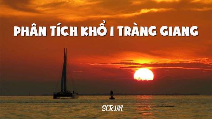Bài thơ bắt đầu với một không gian vắng lặng, bao la, 'Sóng gợn tràng giang buồn điệp điệp'. Một câu thơ ngắn gọn mà chứa đựng cả một bức tranh thiên nhiên rộng lớn, đồng thời truyền tải được cảm xúc nỗi buồn sâu sắc của tác giả. Hình ảnh những làn sóng gợn nhẹ trên mặt sông làm nổi bật sự bất tận của thời gian, của nỗi buồn. Từ 'điệp điệp' không chỉ mô tả sóng mà còn phản ánh sự chồng chất, kéo dài của cảm xúc ấy. Những con sóng nối tiếp nhau như những nỗi buồn không bao giờ dứt, trôi theo dòng thời gian.