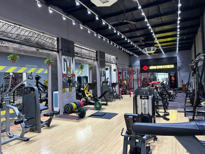 Hệ thống máy móc hiện đại tại Dũng Gym Fitness & Yoga