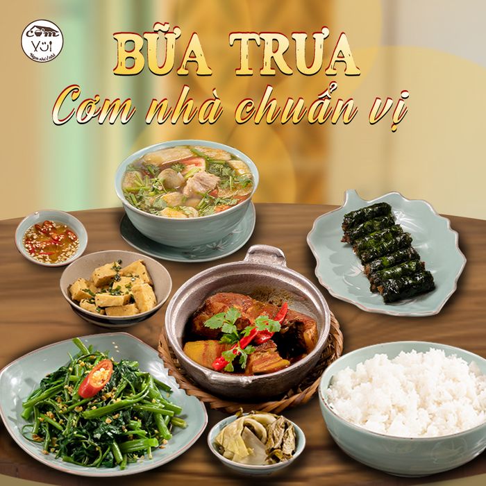 Không Gian Ấm Cúng Tại Cơm Nhà Vui - Ảnh 1