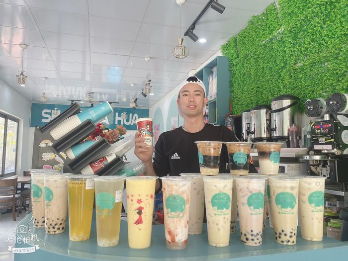 Hình ảnh thực tế trà sữa nướng Shanchahua