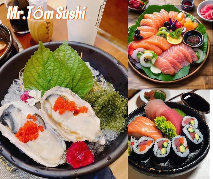 Không gian sang trọng và món ngon đặc sắc tại Mr.Tôm Sushi