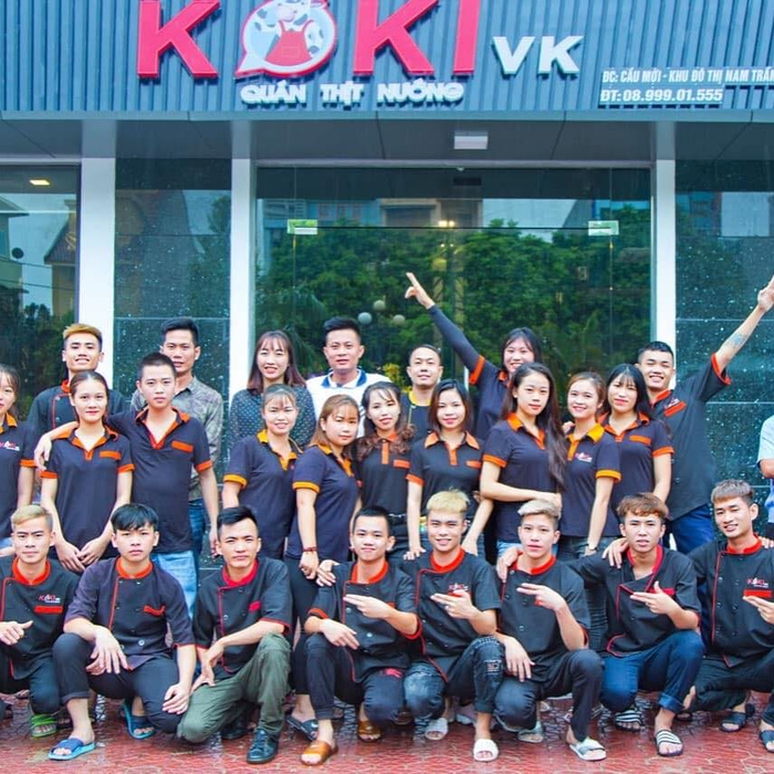 Ảnh minh họa về không gian và món nướng tại Quán KoKivk