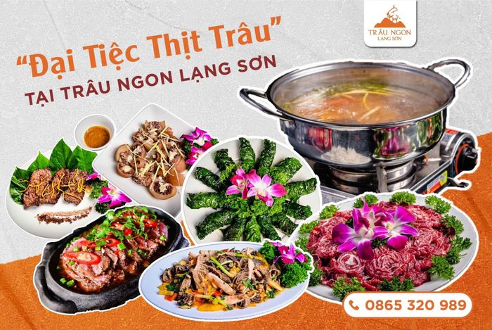 ảnh 3 - Tận hưởng không gian yên tĩnh và món ăn độc đáo tại Trâu Ngon Lạng Sơn, một trong những nhà hàng được yêu thích nhất ở Lạng Sơn