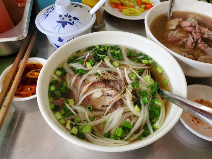 Không gian ấm cúng tại Phở Kiêm
