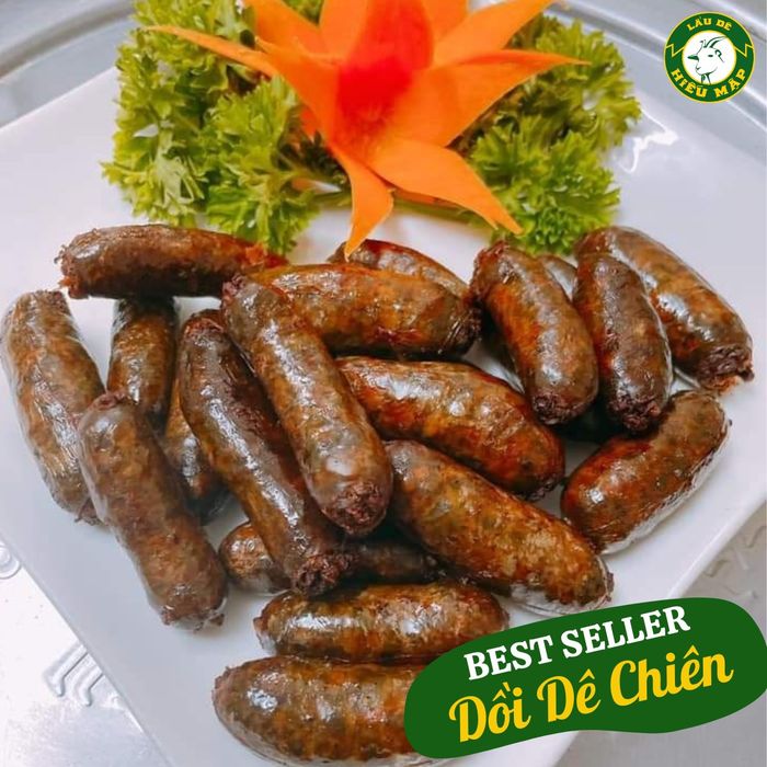 Dồi dê chiên vàng ruộm hấp dẫn