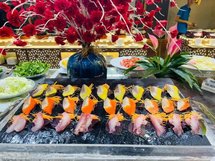 Quầy buffet hải sản cao cấp tại Sen Biển - Ảnh 2