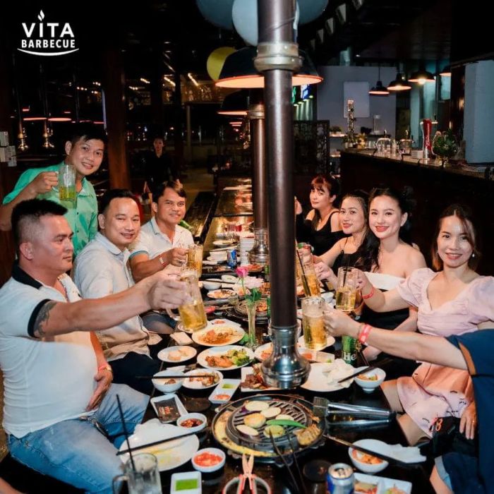 Bữa tiệc buffet thịnh soạn tại Vita Barbecue