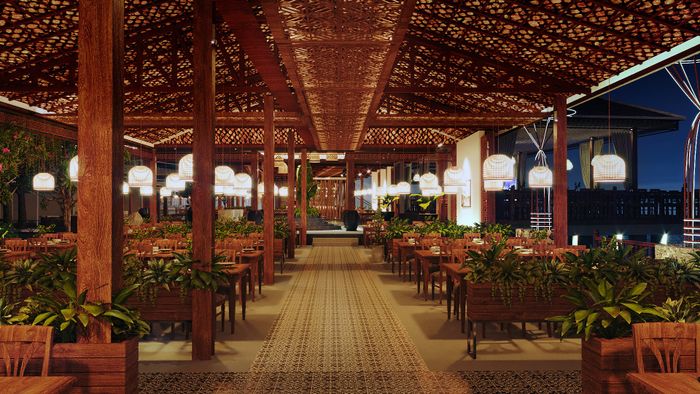 Không gian sang trọng của nhà hàng