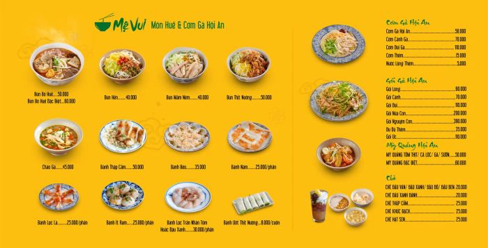 Không gian ấm cúng và món ngon đặc trưng tại Mệ Vui Cơm Gà