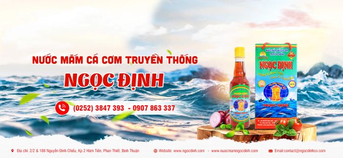 Nước mắm Ngọc Định - chai thủy tinh sang trọng