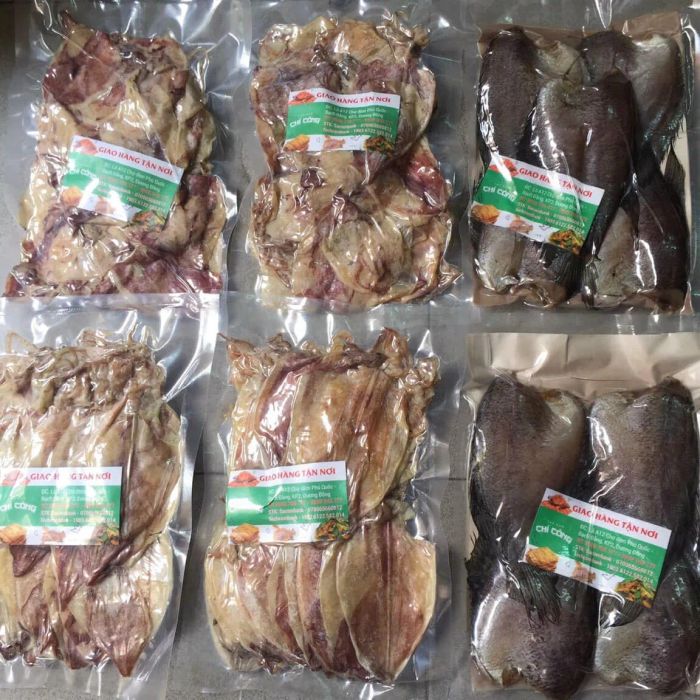 Bộ sưu tập mực khô cao cấp tại Hải Sản Khô Chí Công