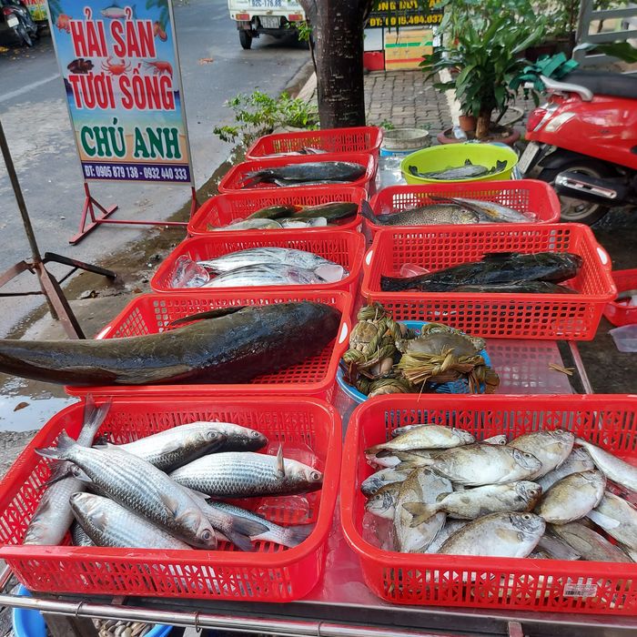 Không gian ấm cúng tại Chú Anh Hải Sản