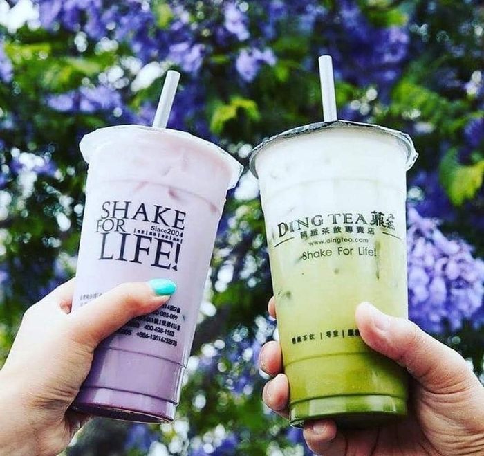 Những tạo hình đồ uống nghệ thuật tại Ding Tea