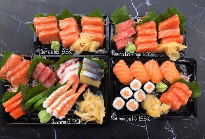 Những món sushi tươi ngon được Thắm Sushi chuẩn bị tỉ mỉ