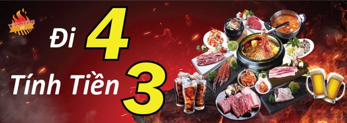 Không gian ấm cúng tại Vườn Nướng Hàn Quốc