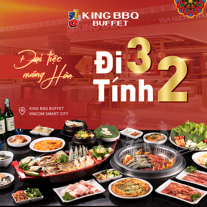 Không gian sang trọng và bữa tiệc nướng cao cấp tại King BBQ