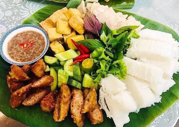 Hình ảnh bún đậu mắm tôm thơm ngon tại quán Ngọc Linh