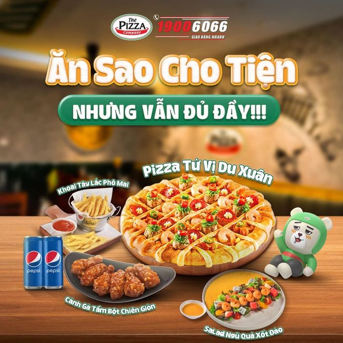 The Pizza Company - Không gian hiện đại với menu đa dạng