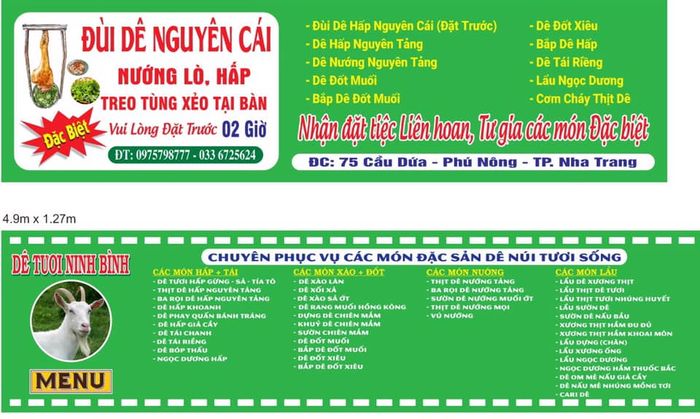Góc ẩm thực đặc sắc tại Dê Tươi Ninh Bình