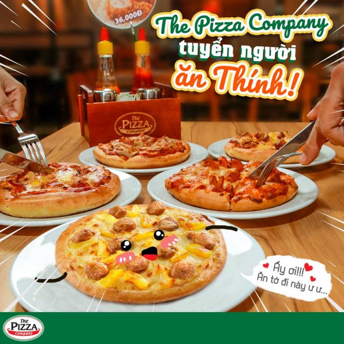 Không gian hiện đại và ấm cúng tại The Pizza Company