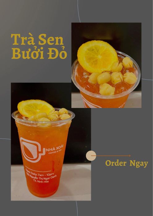 Không gian xanh mát tại Nhà Xoài Coffee & Tea