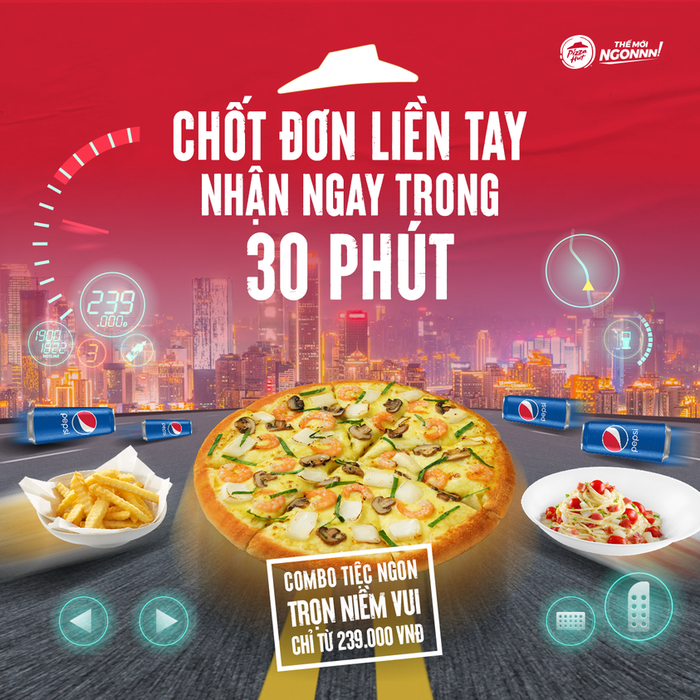 Pizza Hut - Không gian thưởng thức pizza sang trọng