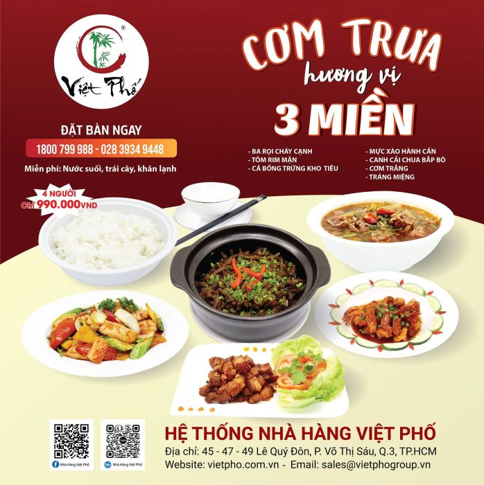 Nhà hàng Việt Phố - Góc nhìn nghệ thuật: Kiến trúc độc đáo hòa quyện cùng không gian ẩm thực đẳng cấp.