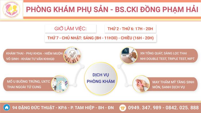 Không gian thăm khám tại phòng khám BS Hải