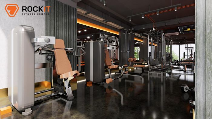 Không gian tập luyện tại Rock-IT Fitness
