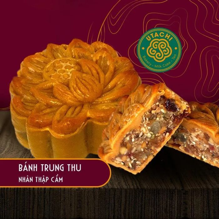 Bộ sưu tập bánh trung thu nghệ thuật tại Utachi Bakery