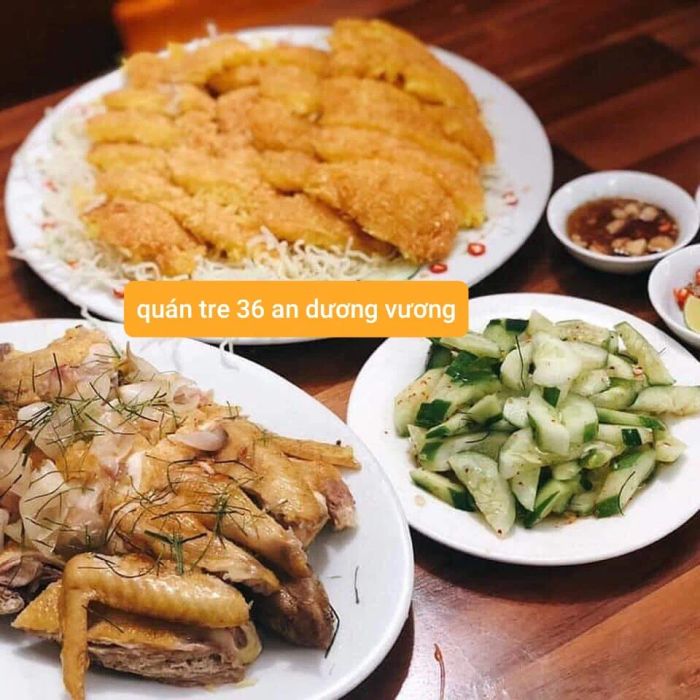 Không gian ấm cúng và món ngon đặc sắc tại Quán Tre 36