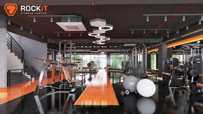 Hệ thống trang thiết bị hiện đại tại Rock-IT Fitness Center