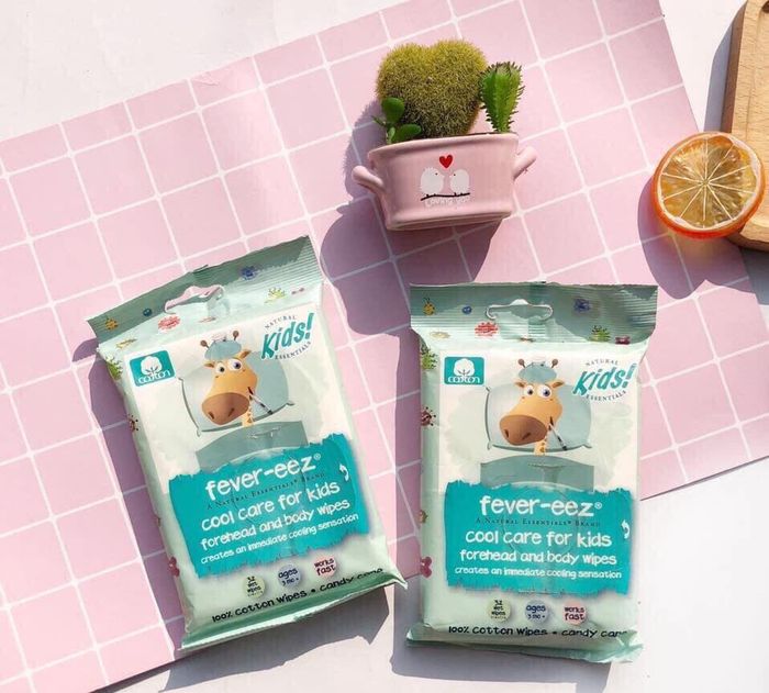 Khăn lau hạ sốt Little Fevers Cooling Cloths - Hình ảnh 3