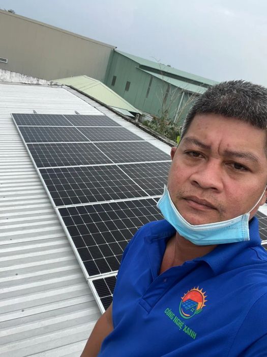 Hình ảnh thi công điện mặt trời Cần Thơ Solar