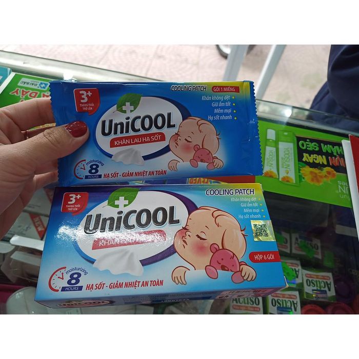 Khăn lau hạ sốt UniCool - Hình ảnh 2